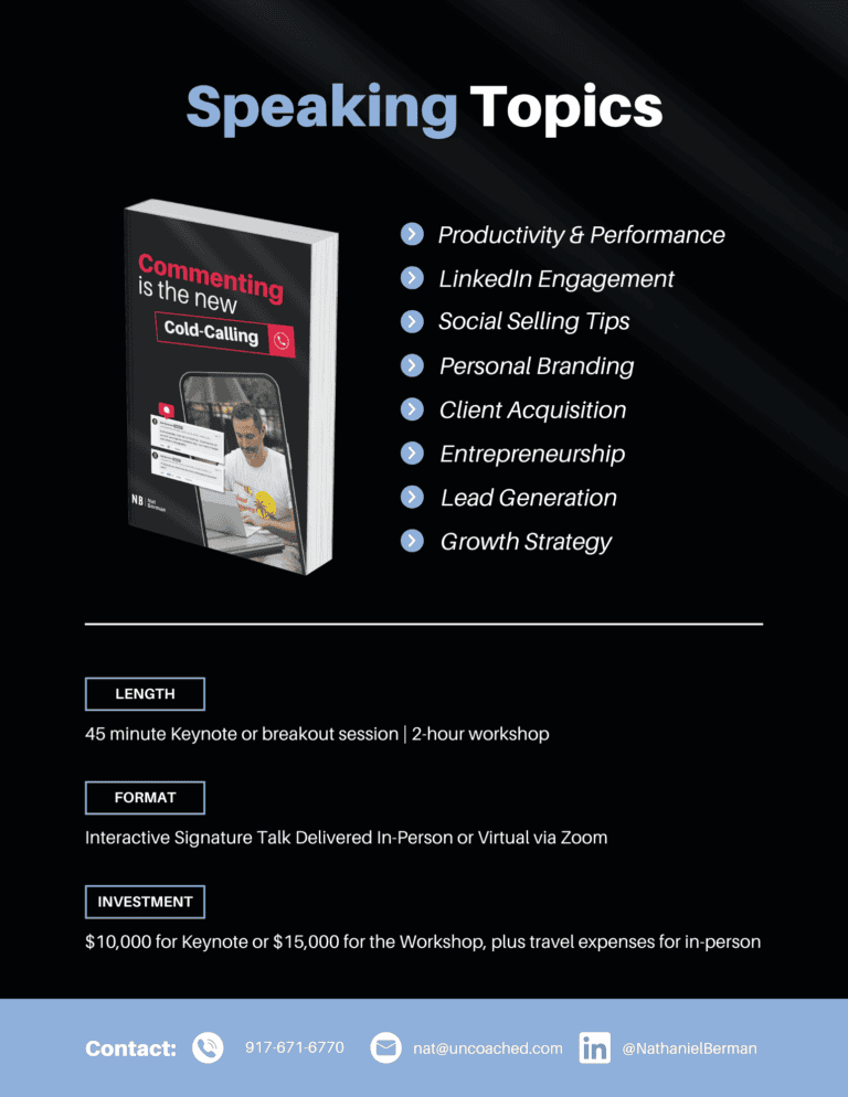 Speaker kit page 3 — Speaking topics, length, format, investment